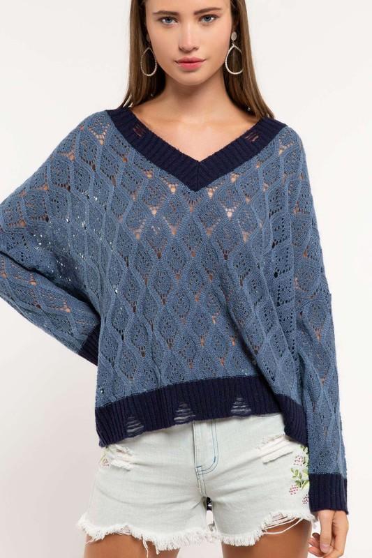 Into the Deep Woven Sweater