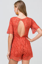 Load image into Gallery viewer, Elegant in Lace Romper
