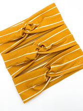 Load image into Gallery viewer, Thick Mustard Stripes Headband
