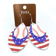 Load image into Gallery viewer, Take Me Out To The Ball Game Earrings

