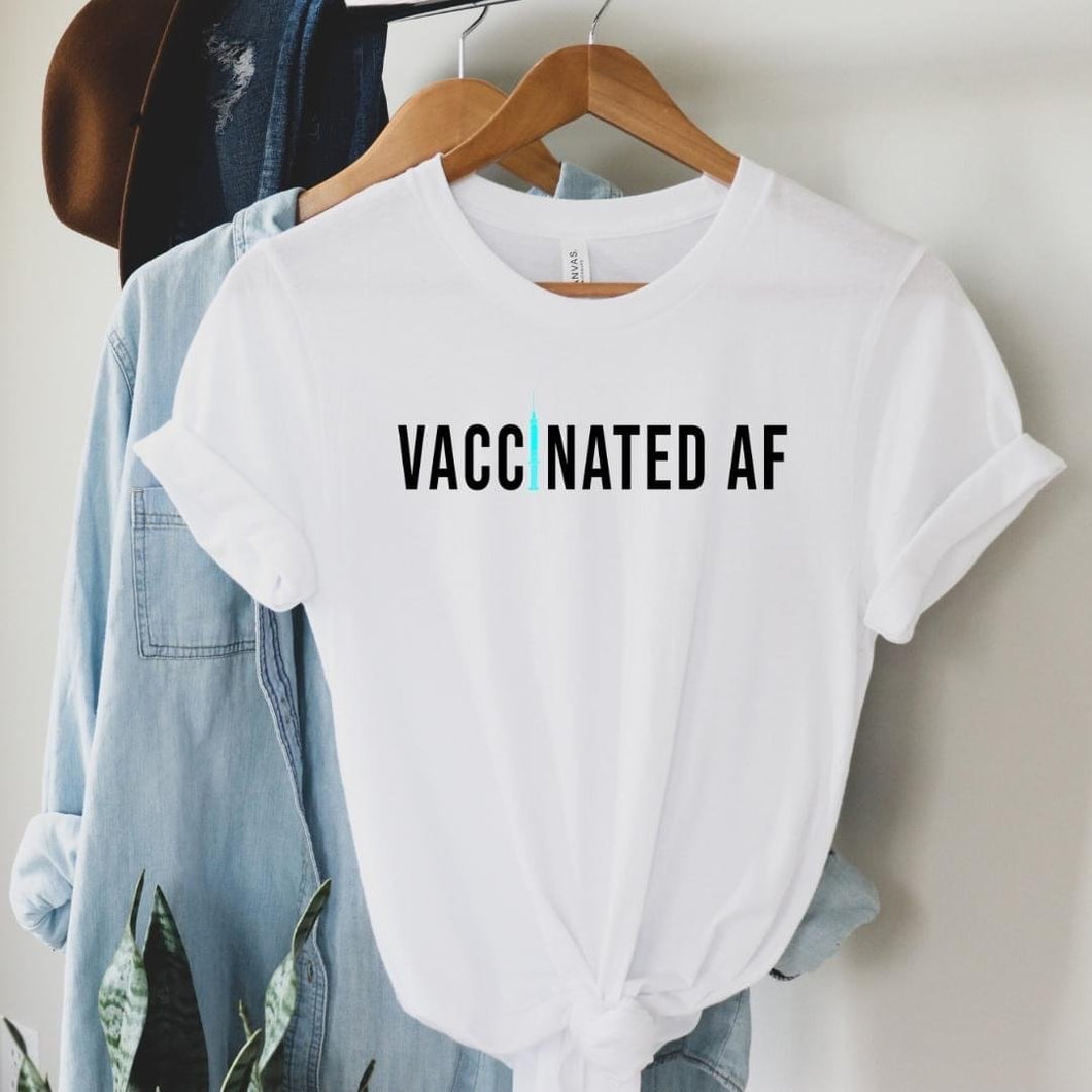 Vaccine AF white shirt