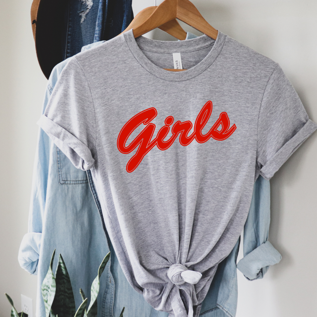 Copy of Girls red letters