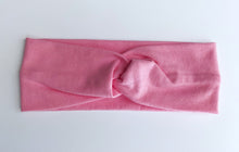 Load image into Gallery viewer, Button headband - solid bubblegum pink
