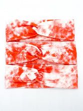 Load image into Gallery viewer, Red Tie Dye Headband
