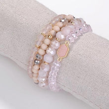 Load image into Gallery viewer, The Best Druzy Bracelet Stack in Pink
