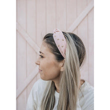 Load image into Gallery viewer, The Gold Star Top Knot Headband in Blush
