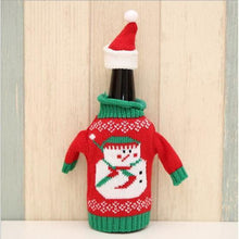 Load image into Gallery viewer, Snowman Wine Bottle Cover
