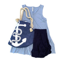 Load image into Gallery viewer, Breezy Days Tank in Ash Blue

