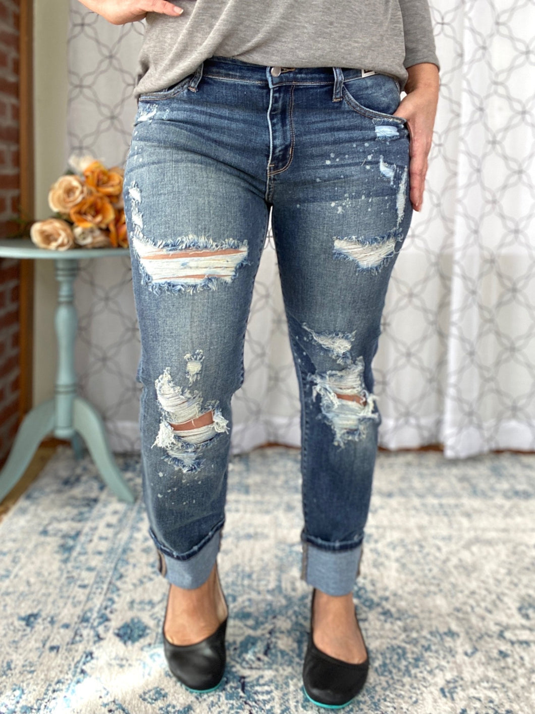 Better Off Without You Judy Blue Boyfriend Jeans