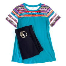Load image into Gallery viewer, My Serape Tee in Turquoise
