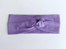 Load image into Gallery viewer, Button headband - solid lavender
