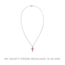 Load image into Gallery viewer, My Dainty Cross Necklace in Silver
