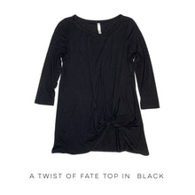 Load image into Gallery viewer, A Twist of Fate Top in Black
