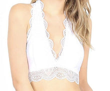 Load image into Gallery viewer, My Favorite Halter Bralette in White
