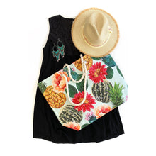 Load image into Gallery viewer, A Watercolor Cactus Shoulder Bag

