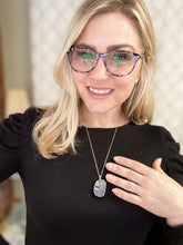 Load image into Gallery viewer, Styled With Druzy Necklace in Black
