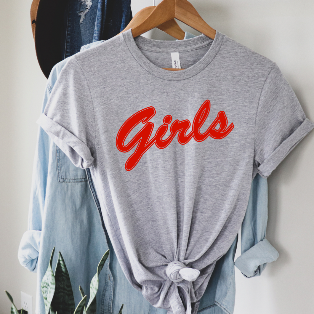 Girls red letters