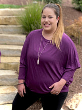 Load image into Gallery viewer, Bold Moves Dolman Top in Purple
