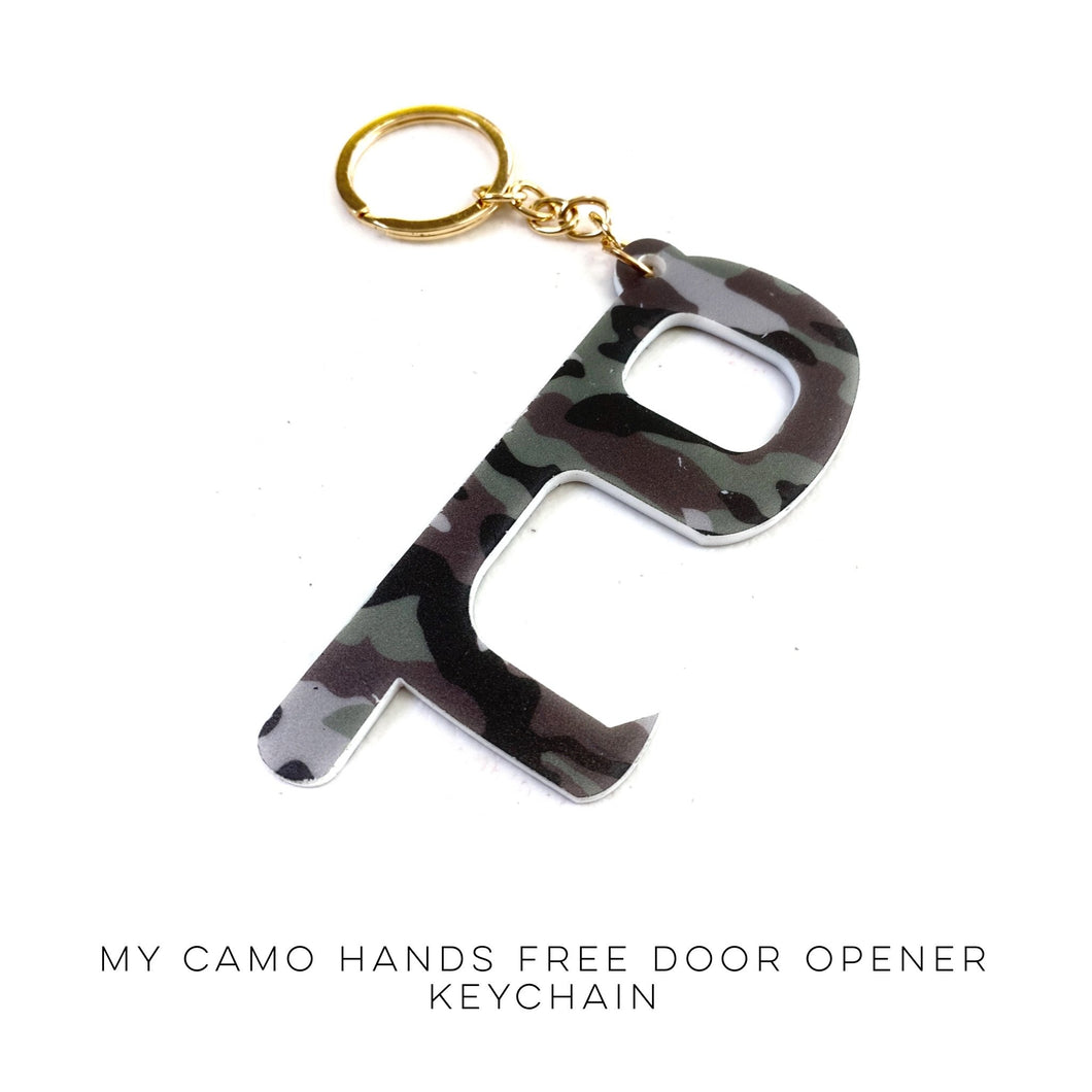 My Camo Hands Free Door Opener Keychain
