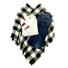 Load image into Gallery viewer, My Cozy &amp; Cute Plaid Poncho
