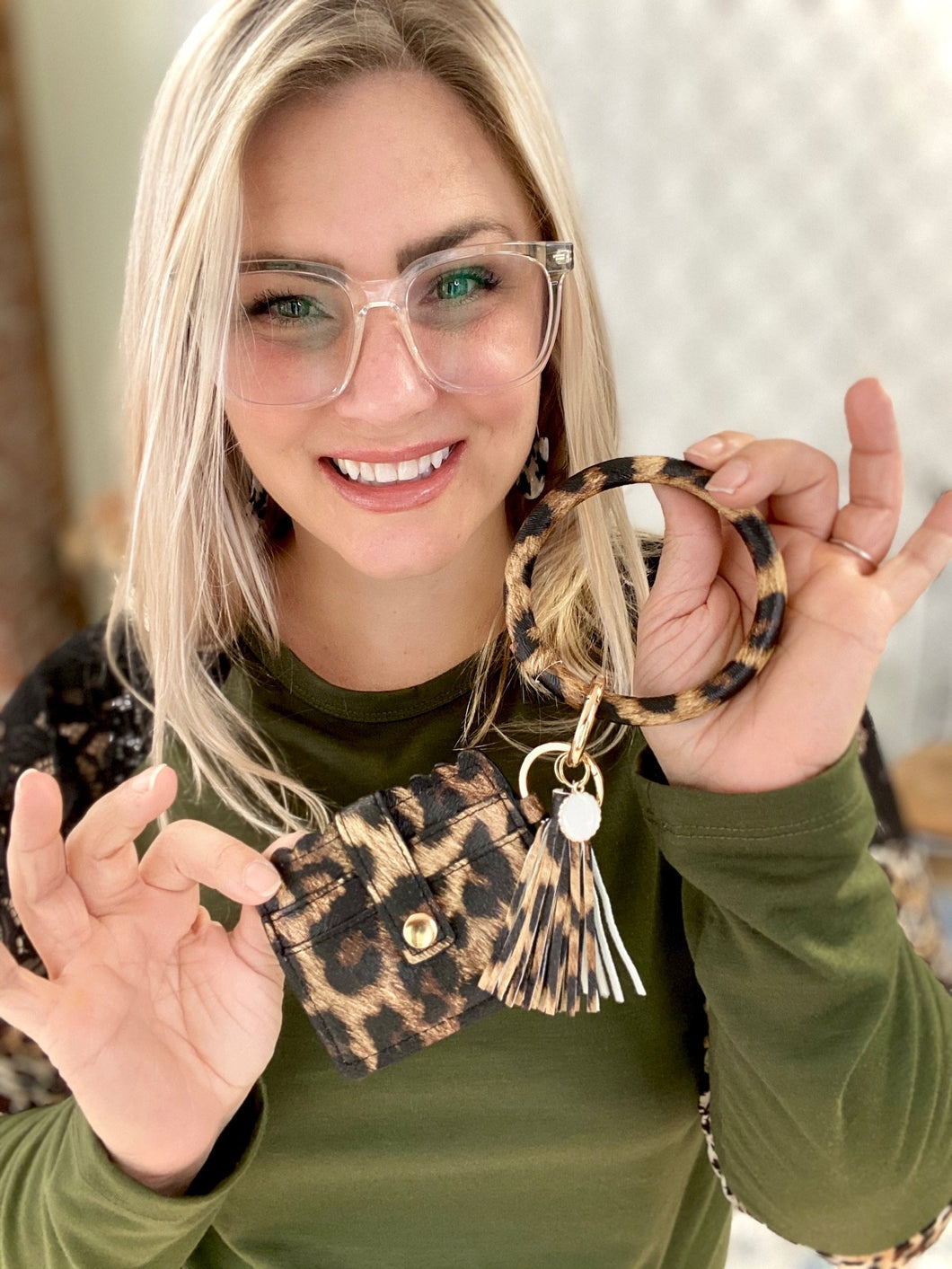 My Cute & Convenient Bracelet Wallet in Leopard