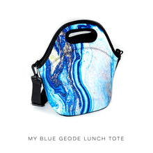 Load image into Gallery viewer, My Blue Geode Lunch Tote
