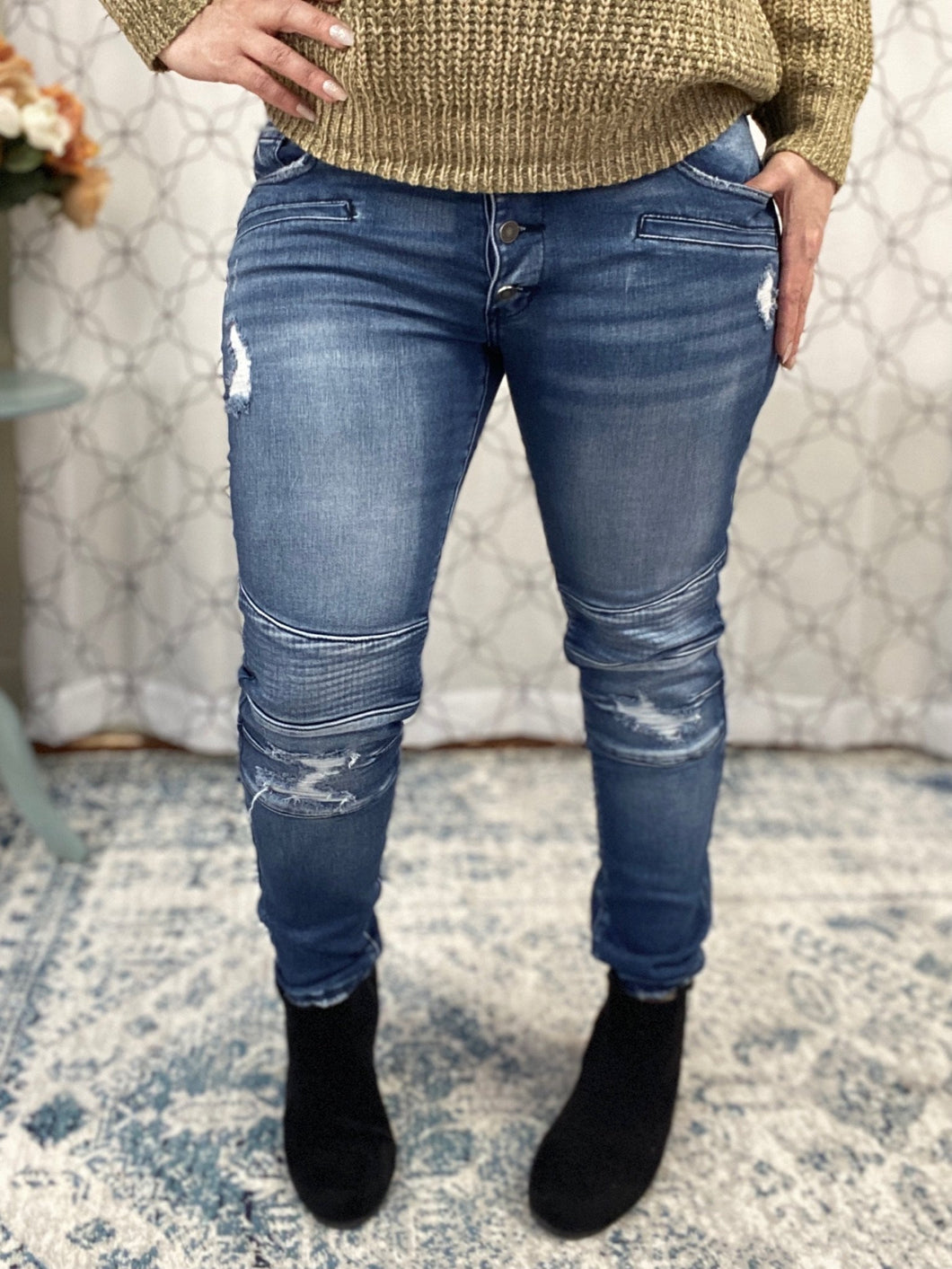 Crazy for You KanCan Moto Jeans