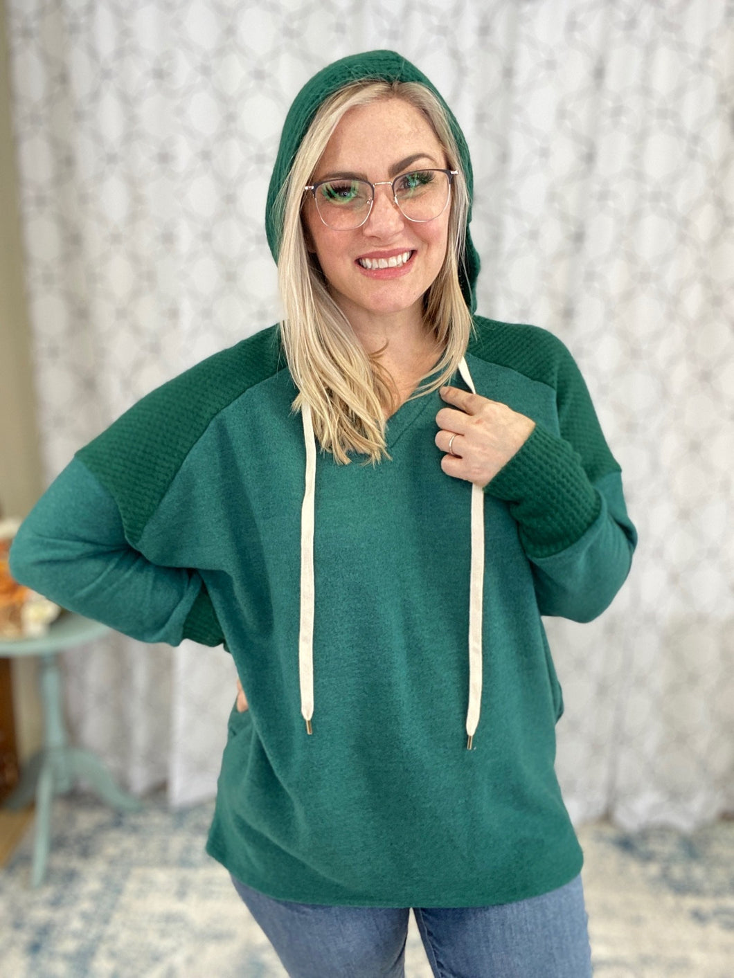 In The Know Hoodie in Green