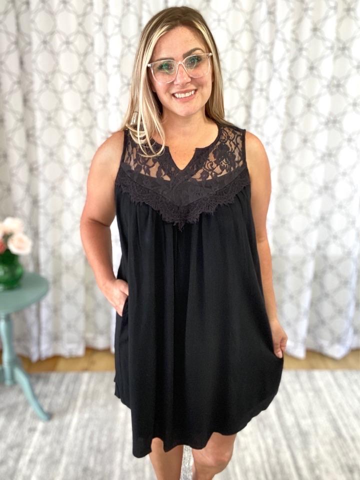 The Victorian Lace Dress in Black