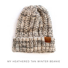 Load image into Gallery viewer, My Heathered Tan Winter Beanie
