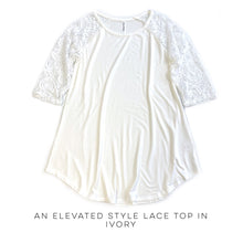 Load image into Gallery viewer, An Elevated Style Lace Top in Ivory
