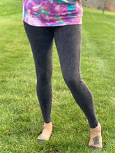 Load image into Gallery viewer, From the Earth Mineral Wash Leggings in Charcoal
