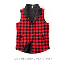 Load image into Gallery viewer, Role Reversal Plaid Vest

