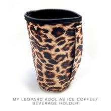 Load image into Gallery viewer, My Leopard Kool as Ice Coffee/Beverage Holder
