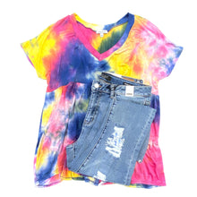 Load image into Gallery viewer, Dreaming of Navy Tie Dye Top
