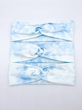Load image into Gallery viewer, Light Blue Tie Dye Headband
