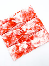 Load image into Gallery viewer, Red Tie Dye Headband
