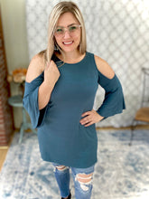 Load image into Gallery viewer, Southern Belle Top in Antique Blue
