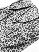 Load image into Gallery viewer, Charcoal Leopard Headband
