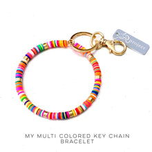 Load image into Gallery viewer, My Multi Colored Key Ring Bracelet
