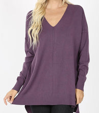 Load image into Gallery viewer, My Comfy &amp; Cozy Sweater in Eggplant
