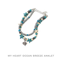 Load image into Gallery viewer, My Heart Ocean Breeze Anklet
