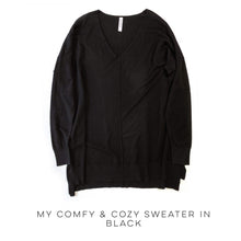 Load image into Gallery viewer, My Comfy &amp; Cozy Sweater in Black
