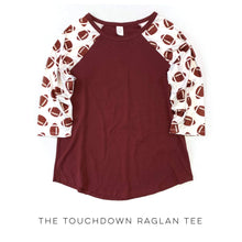 Load image into Gallery viewer, The Touchdown Raglan Tee
