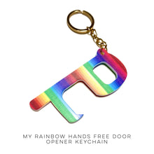 Load image into Gallery viewer, My Rainbow Hands Free Door Opener Keychain
