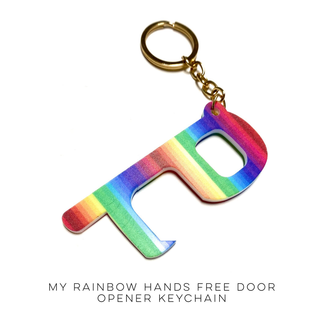 My Rainbow Hands Free Door Opener Keychain