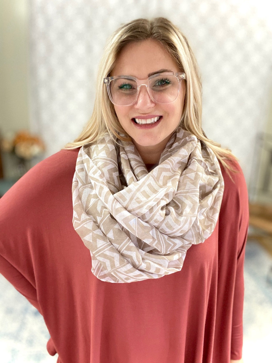 Totally Taupe Infinity Scarf