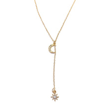 Load image into Gallery viewer, My Dainty Moon &amp; Star Pendant Necklace
