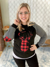 Load image into Gallery viewer, Oh Deer Plaid Top
