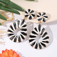 Load image into Gallery viewer, My Layered Black &amp; White Earrings
